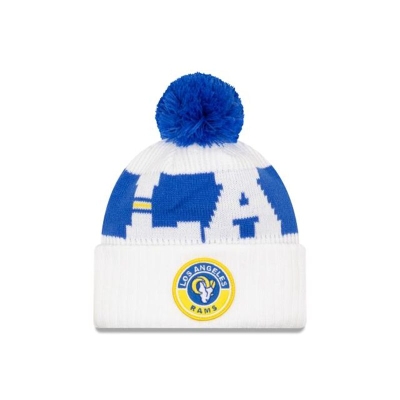 Sapca New Era Los Angeles Rams NFL Alternate Cold Weather Sport Knit Beanie - Albi